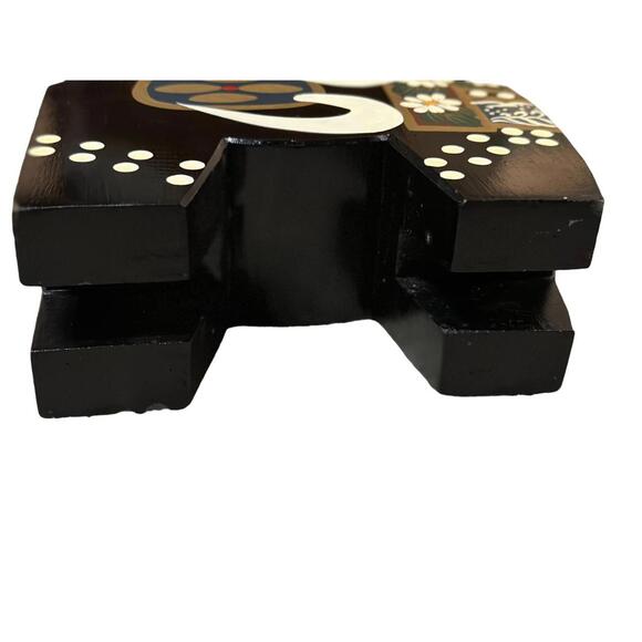 Vintage Handmade Set of 2 Japanese Yawata-Uma Wooden Horses Hachinohe Sculpture - Picture 5 of 10